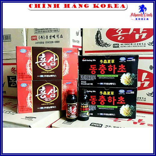 Nước Hồng Sâm + Nước Đông Trùng Hàn Quốc