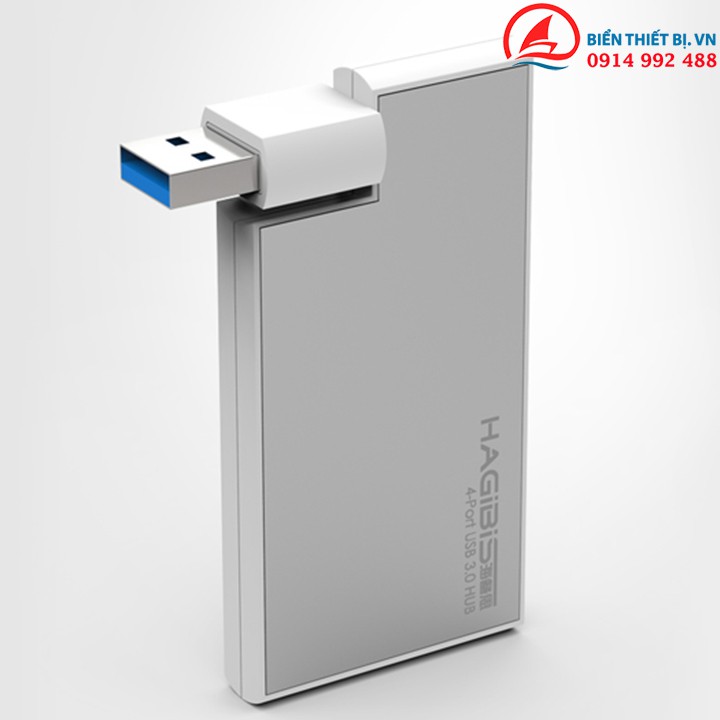 Hub chia USB 3.0-1 ra 4 vỏ nhôm - Bộ chia USB 3.0 cho Máy tính PC, Laptop, Máy tính bảng