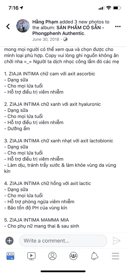 [SẴN] Dung dịch vệ sinh ZIAJA INTIMA nội địa Ba Lan - Bill up ảnh cuối