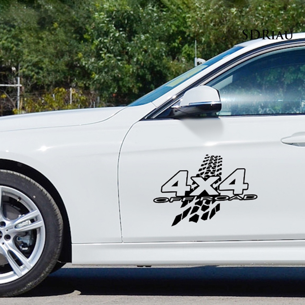 Miếng dán phản quang họa tiết 4x4 độc đáo trang trí cửa sổ xe hơi