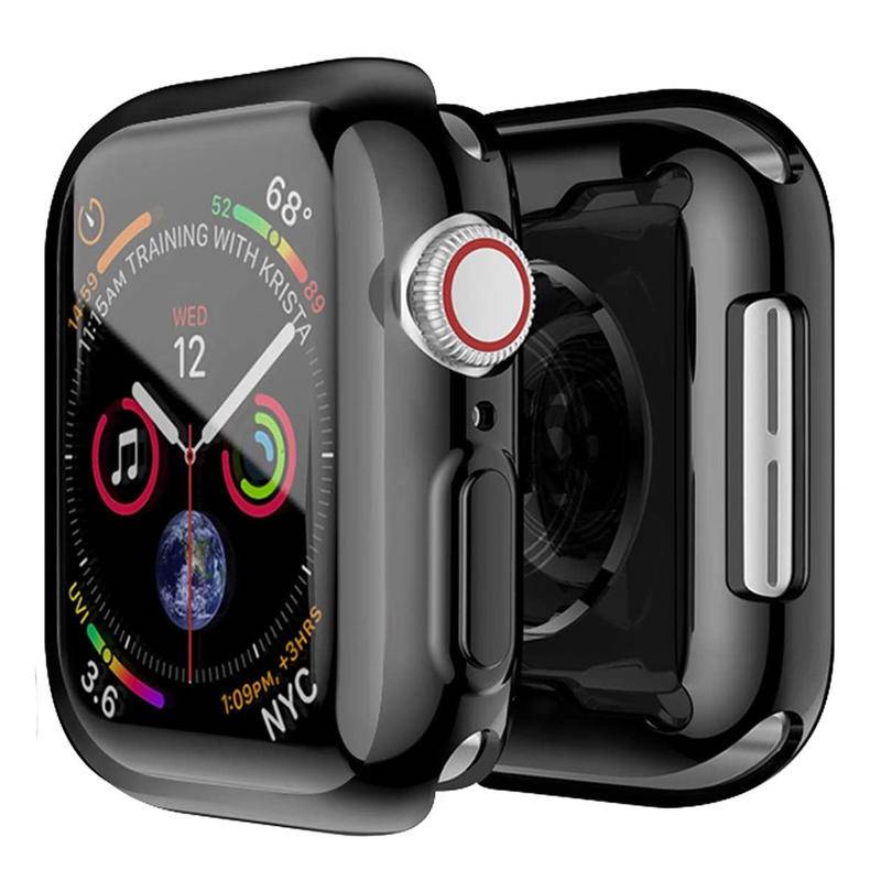 Vỏ bảo vệ 360 độ bằng TPU mềm trong suốt cho Apple Watch 7 6 SE 5 4 3 2 41MM 45MM 42MM 38MM iWatch 7 6 5 4 3 44MM 40MM