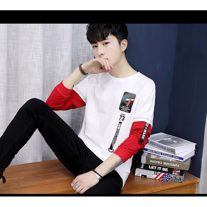 🔝ÁO THUN TAY DÀI🍁FREESHIP🍁🌸ÁO THUN TAY LỠ PHỐI TAY PHONG CÁCH🌸