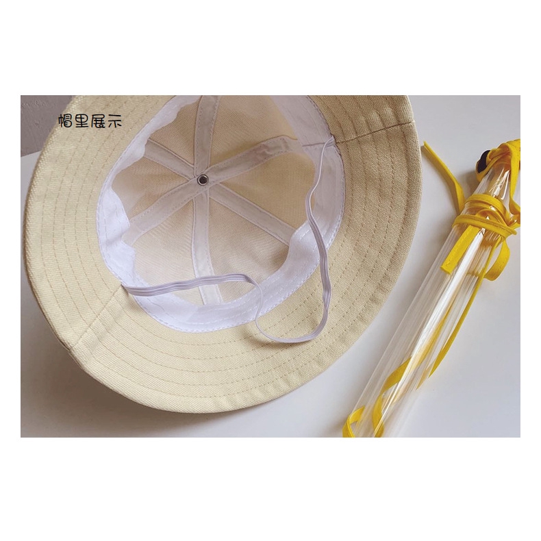 (Hàng Mới Về) Mũ Bucket Bảo Vệ Mặt Chống Bụi / Sương Mù Dành Cho Trẻ Em