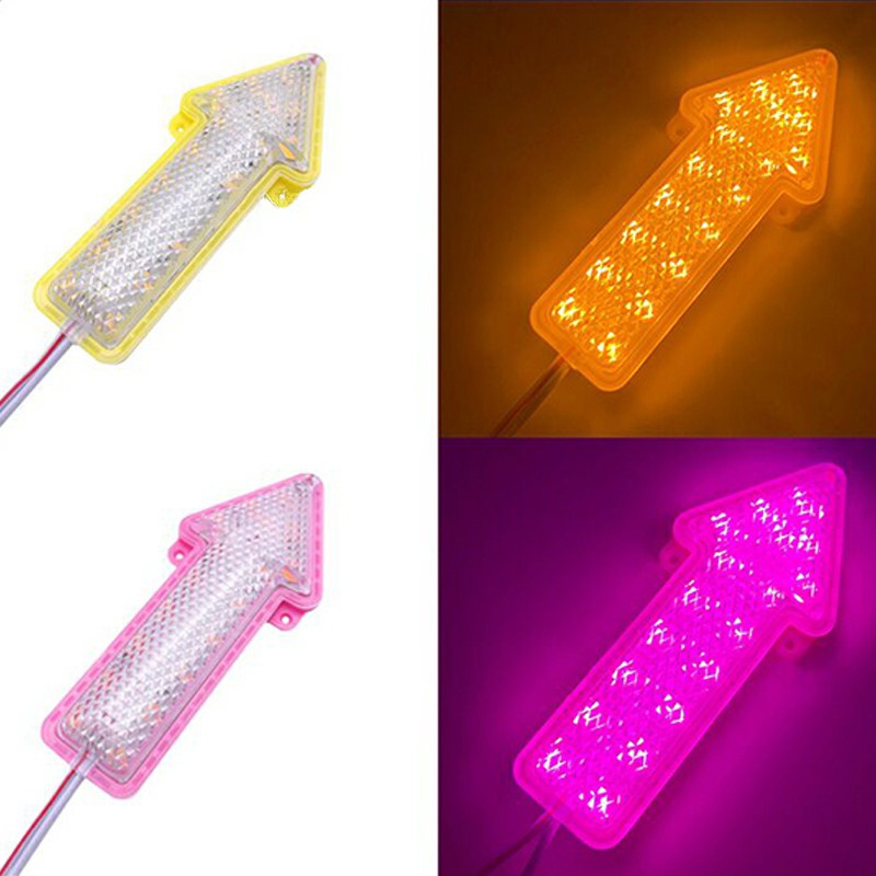 1piece 12v 24v Chỉ báo Đèn giao thông định hướng Xe tải tự động Xe rơ moóc Đèn Led bên đánh dấu Đèn mũi tên Đèn mô-đun Led