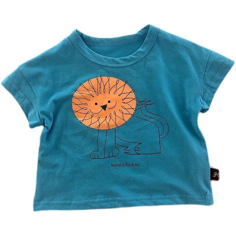 Áo Thun Cotton Tay Ngắn Cổ Tròn In Họa Tiết Hoạt Hình Phong Cách Cổ Điển Thoải Mái Dành Cho Bé Trai Gái