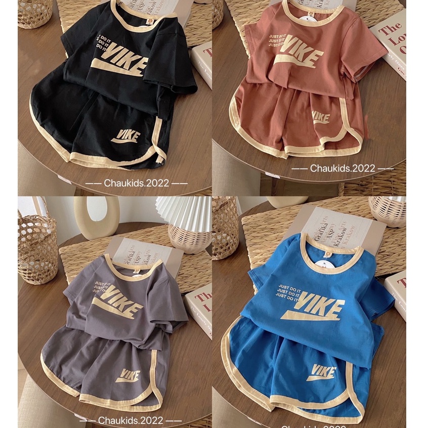 Đồ Bộ Bé Trai, Bé Gái VIKE cotton mát lạnh, khỏe khoắn
