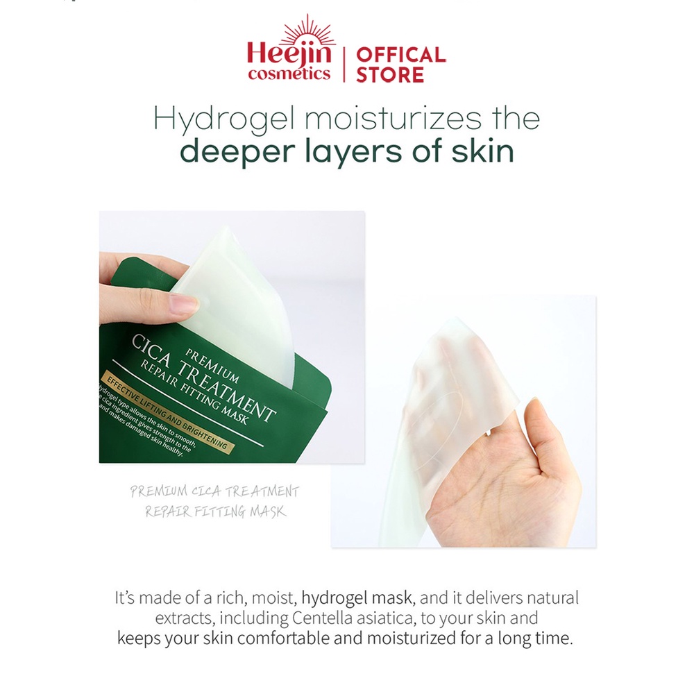 Mặt Nạ Thạch Rau Má Cho Da Mụn WellDerma Premium Cica Treatment Repair Fitting 25g