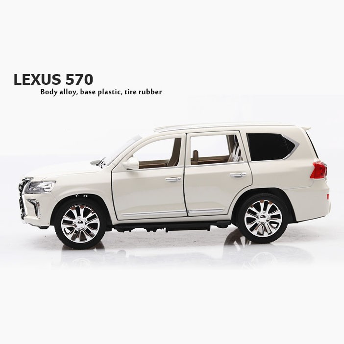 Mô hình tĩnh xe LEXUS 570 1:24 XLG (Màu Trắng)