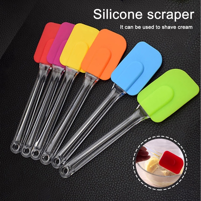 Xẻng silicon màu ngẫu nhiên dùng phết kem/nướng bánh tiện lợi đa năng