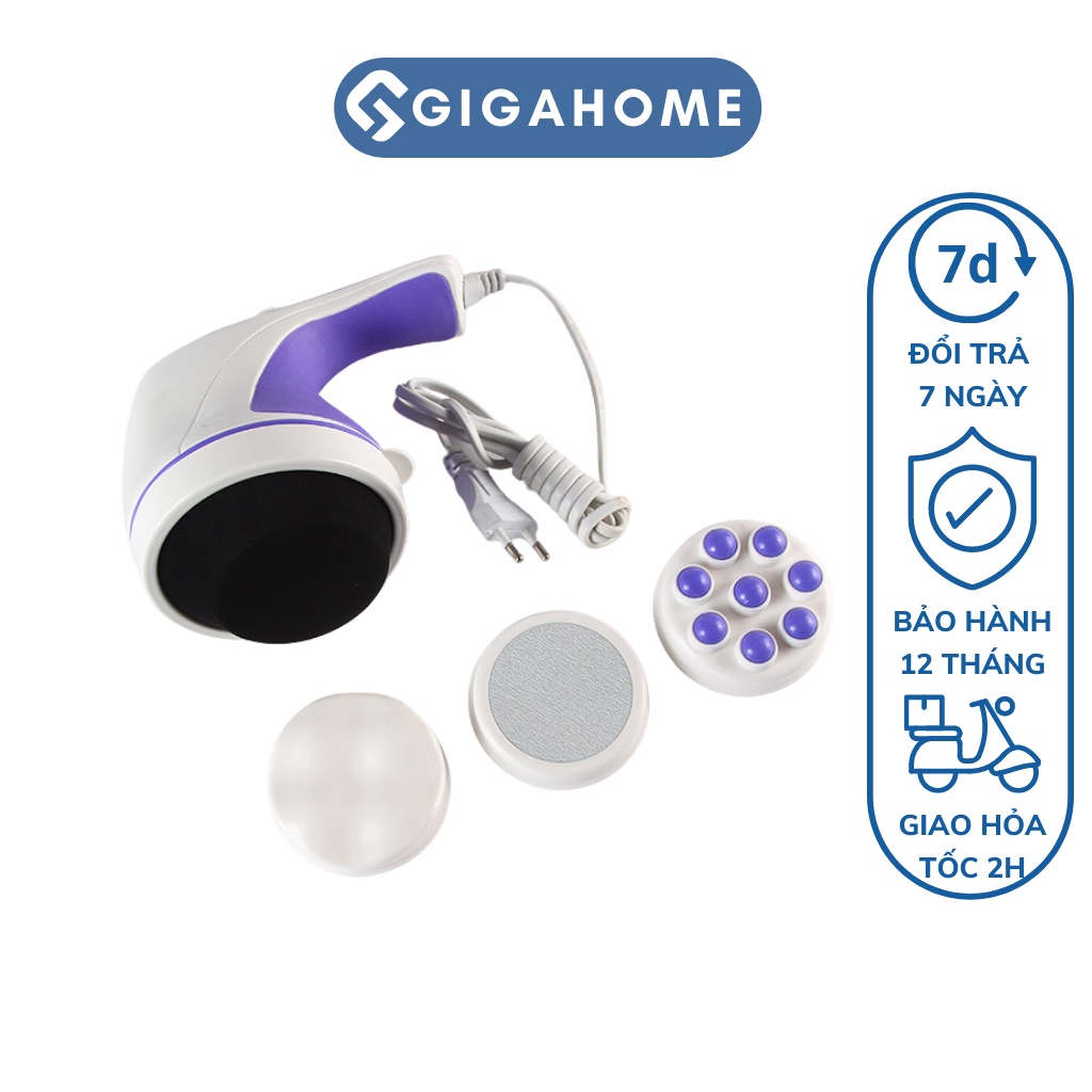 Máy Massage  Cầm Tay 4 Đầu GIGAHOME Đánh Tan Mỡ Bụng, Lưu Thông Máu 1043