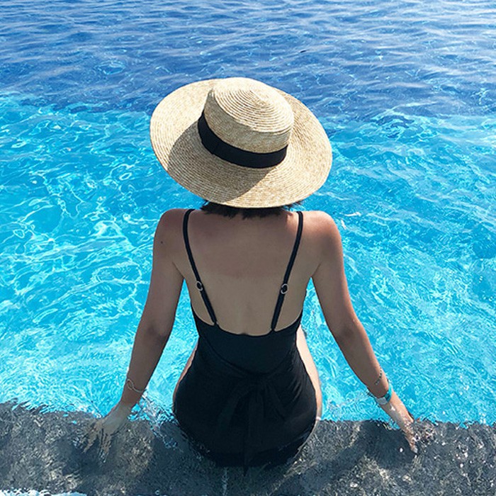 Sexy retro lanyard seamless swimwear for women | BigBuy360 - bigbuy360.vn