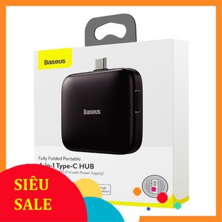 Hub Chia 4 Cổng Usb 2.0 Baseus Cho Macbook Pro Air Ipad Pro 2020 Type C