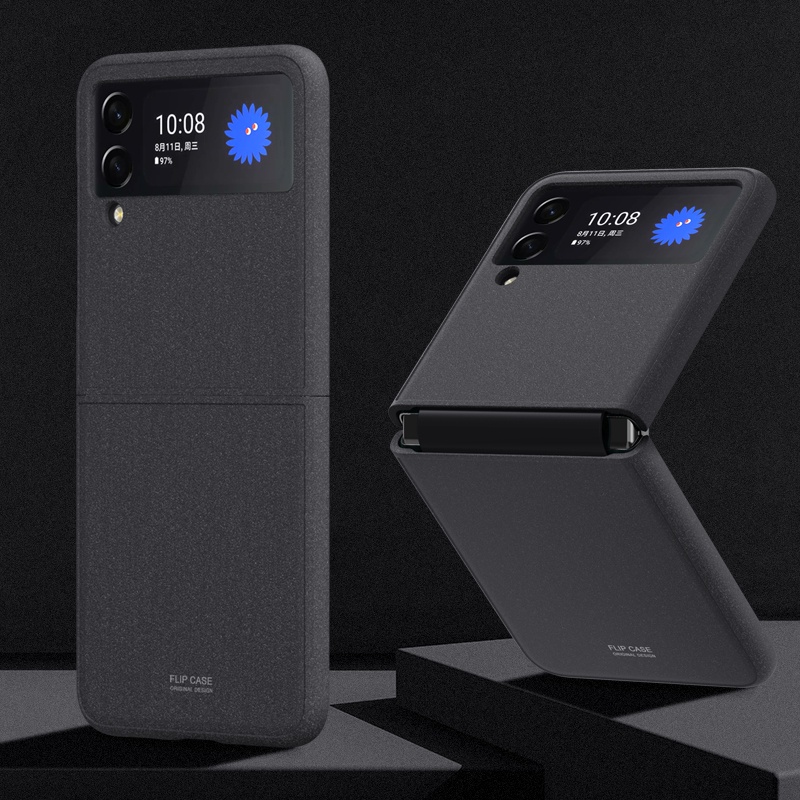 NEW Matte Feel Siamese Phone Cover For Samsung Galaxy Z Flip 3 5G ZFLIP 3 Zflip3 Flip3 Anti-Fall Protective Cases Coque