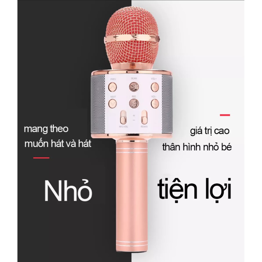 Micro Karaoke Bluetooth Bản Pro Nâng Cấp Pin Trâu Âm Thanh Tốt Hỗ Trợ Mọi Dòng Máy