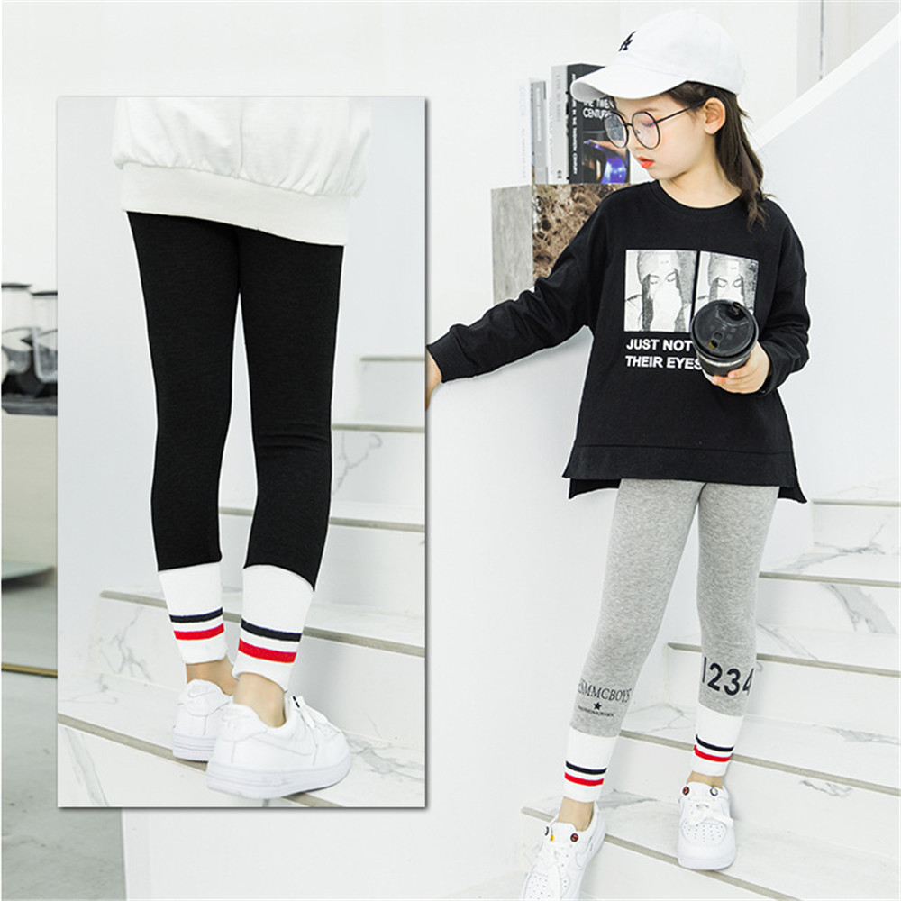 Quần Legging Co Giãn Phong Cách Hàn Quốc Cho Bé Gái