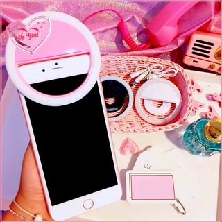 Đèn LED Selfie chụp ảnh trợ sáng kẹp điện thoại