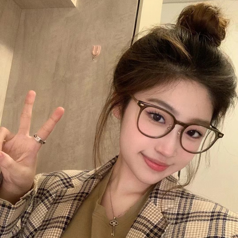 Mắt Kính Chống Ánh Sáng Xanh Hình Vuông Thời Trang Hàn Quốc Cổ Điển