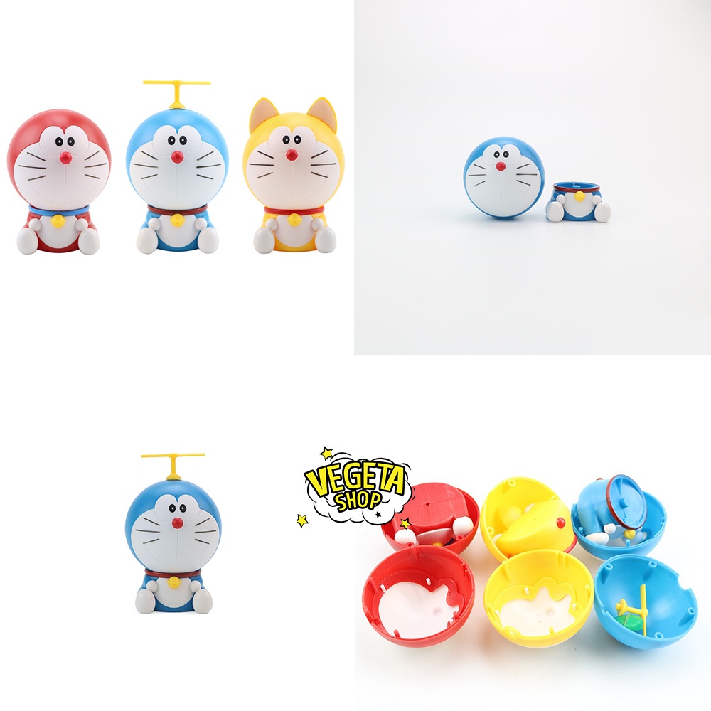 Mô hình Doraemon - Trứng Doremon Gacha lắp ráp tùy chọn mẫu - 3 mẫu Mèo máy Doraemon ngộ nghĩnh đáng yêu - Cao 10,5cm