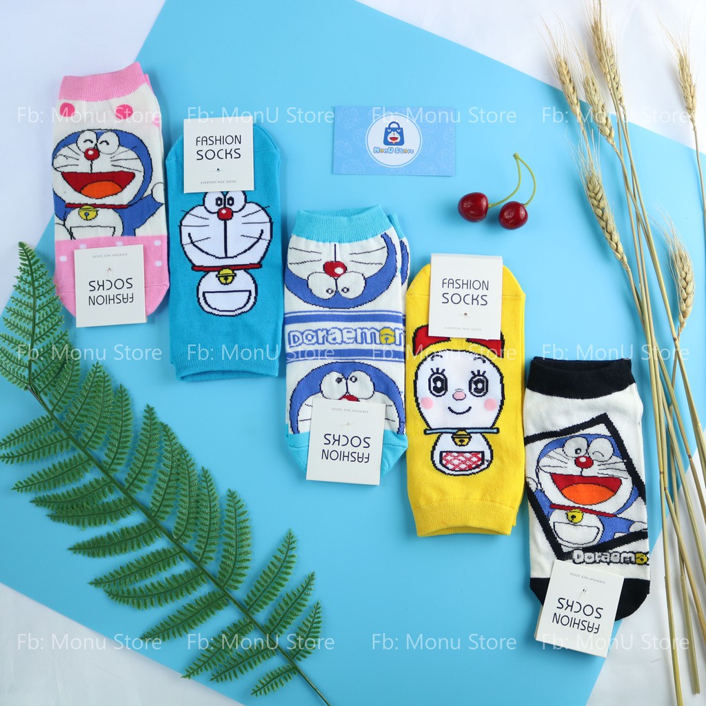 Tất vớ cổ thấp hình DORAEMON DOREMON dễ thương cute MON0083