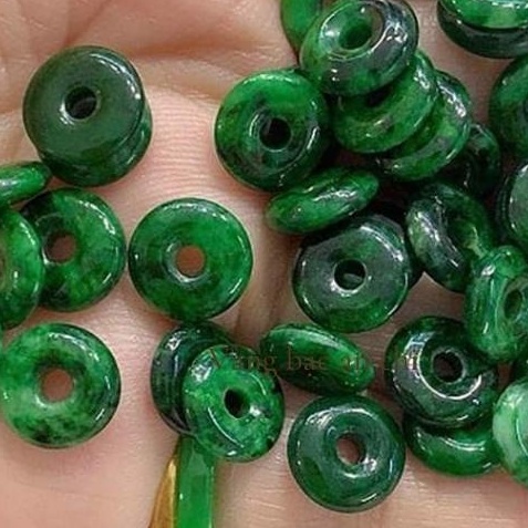 Vòng tay đồng điếu ngọc sơn thủy mệnh mộc / hỏa. Anchi jewelry