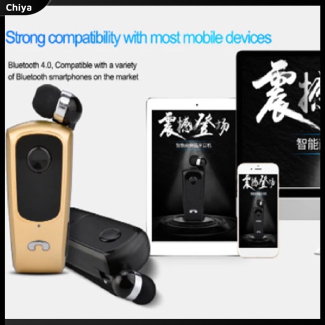 Tai Nghe Thể Thao Không Dây F920 Bluetooth Có Chức Năng Báo Rung Báo Động Bằng Giọng Nói Kèm Kẹp