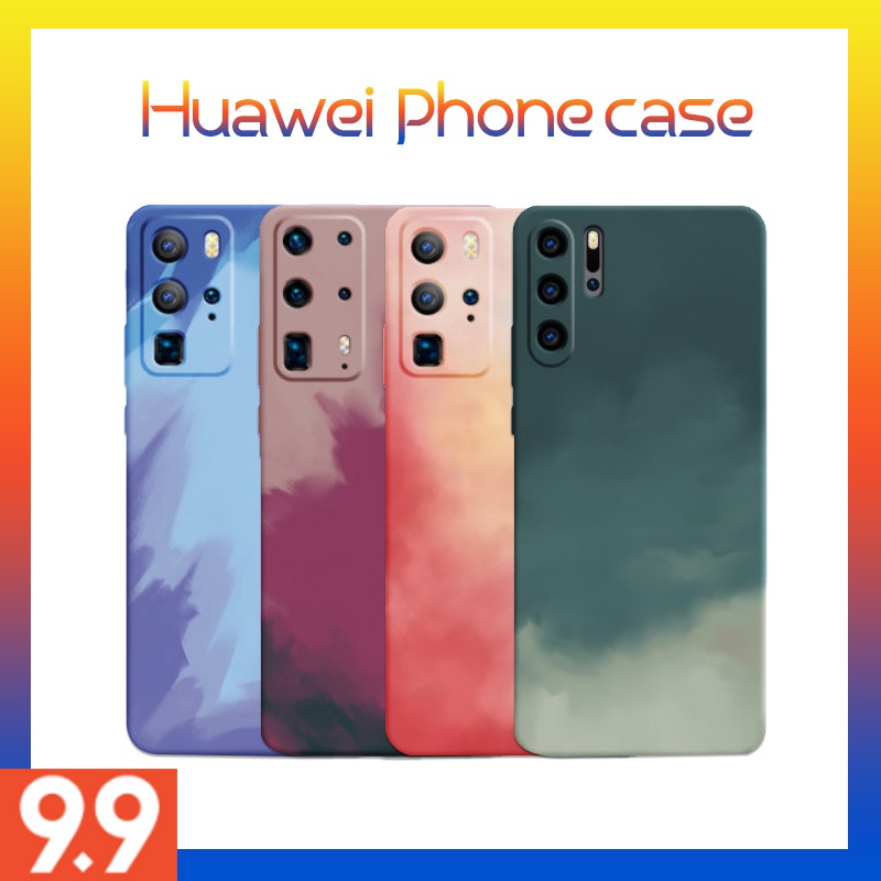 【Shop-wide low price】Huawei phone case silicone pore protective cover Mate40pro, Mate40, Nova8, Nova8pro, Nova8se, Nova5i watercolor mobile phone soft case