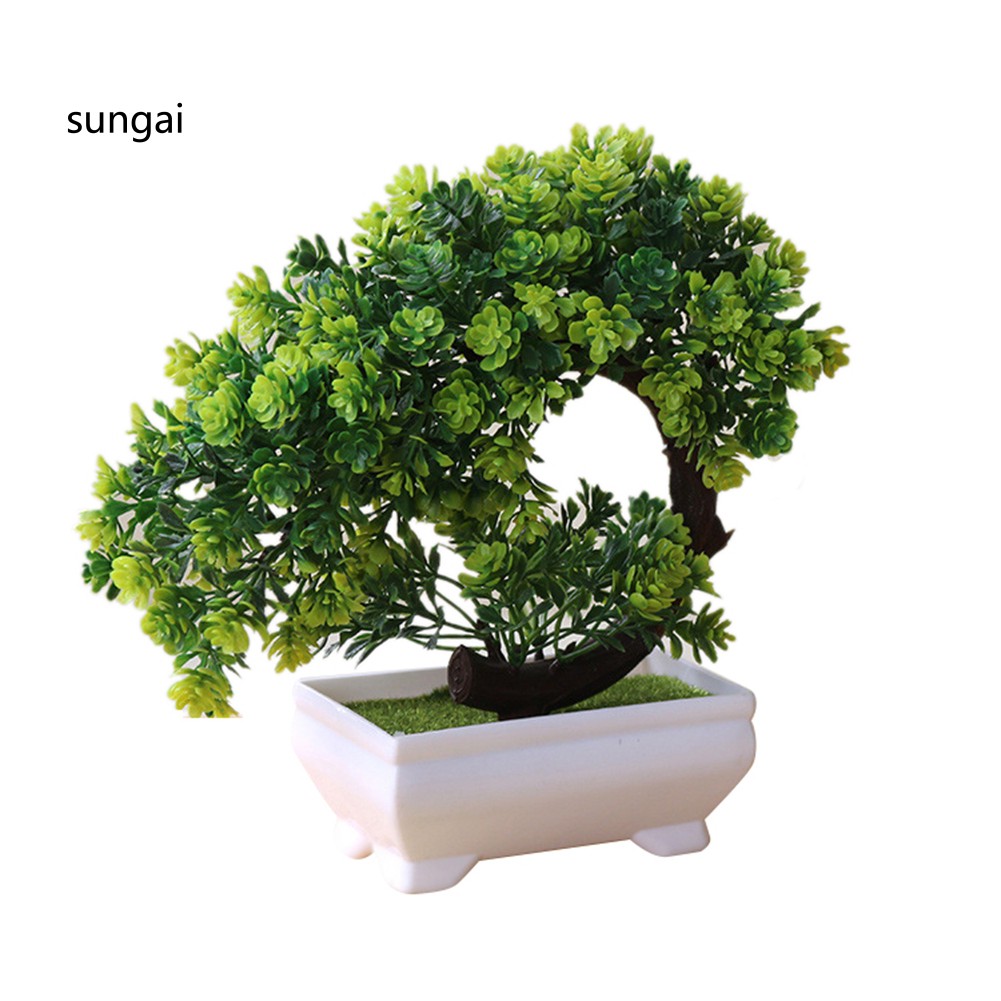 Cây bonsai giả dùng trang trí bàn làm việc