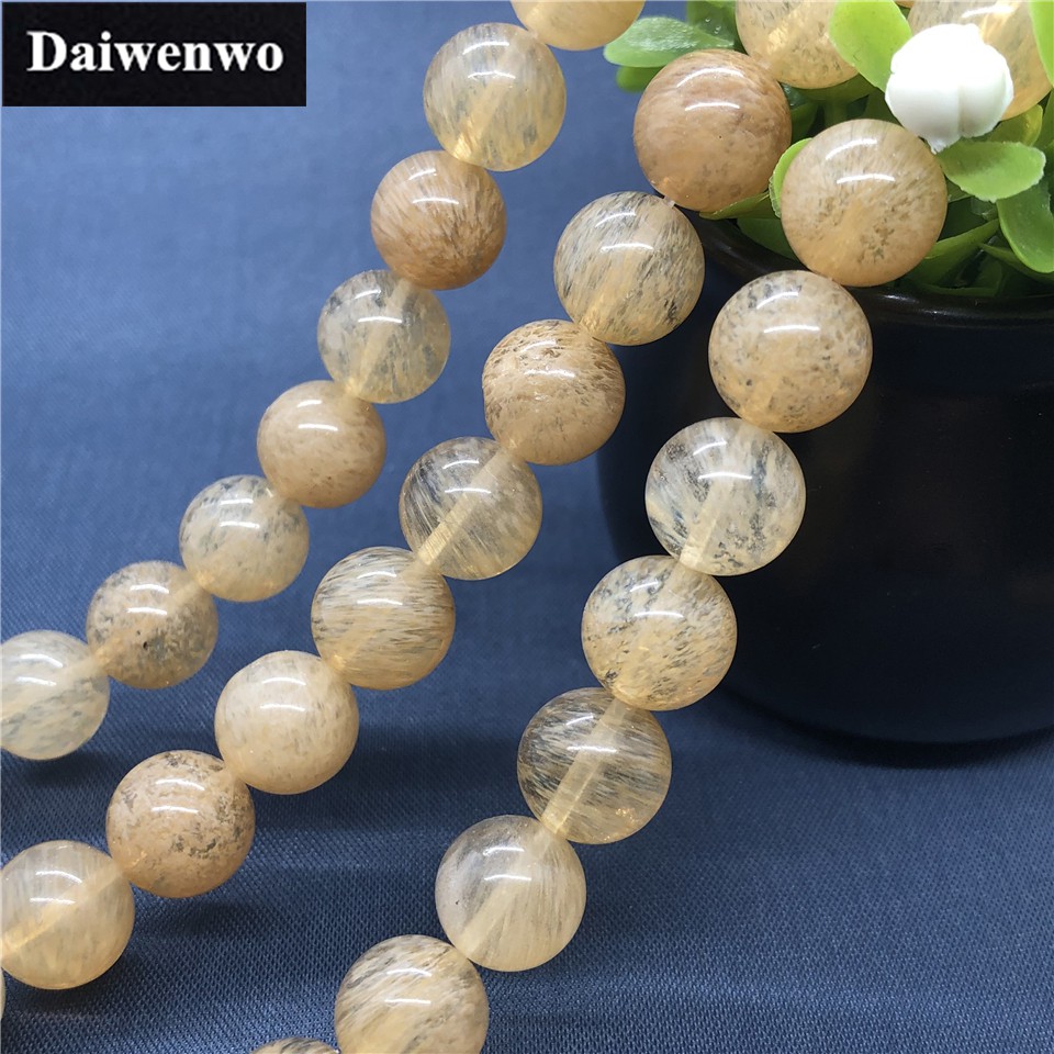 Hạt Thủy Tinh Thạch Anh Đào Kích Thước 4-12mm Tự Làm Đồ Trang Sức