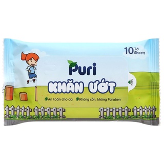 Khăn uớt puri gói 10 miếng 20 miếng