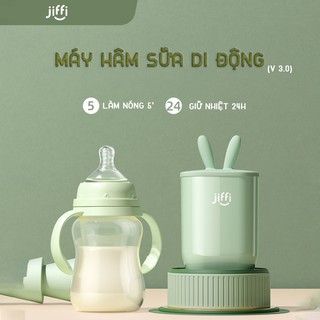 Máy hâm sữa cầm tay mini JIFFI 3.0 không dây cắm sạc usb siêu tiện lợi hàng Chính hãng - BH 12 tháng