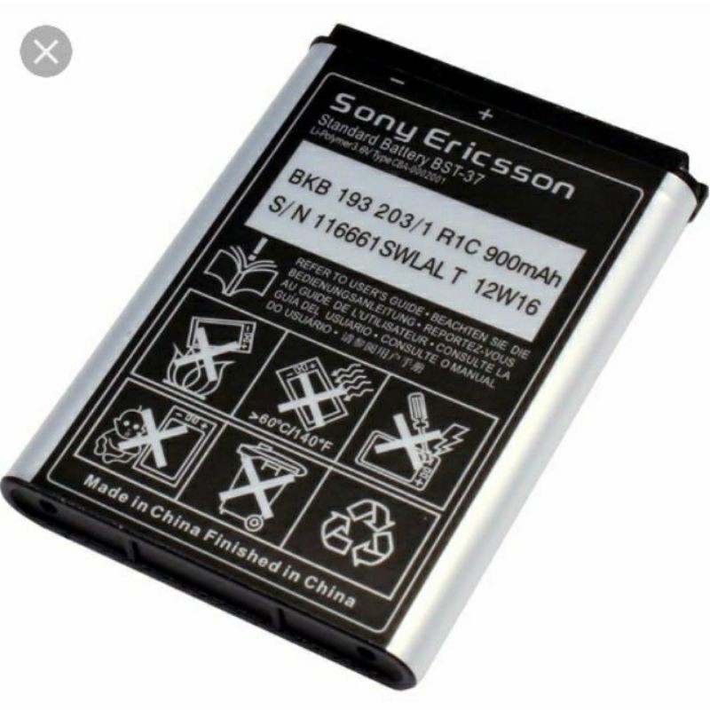 Pin SE BST-37 cho Sony Ericsson W350i, K750i, bảo hành 6 tháng.