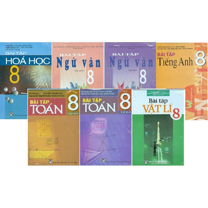 [Trọn bộ] Bộ sách giáo khoa lớp 8 + Sách bài tập lớp 8 (20 quyển)