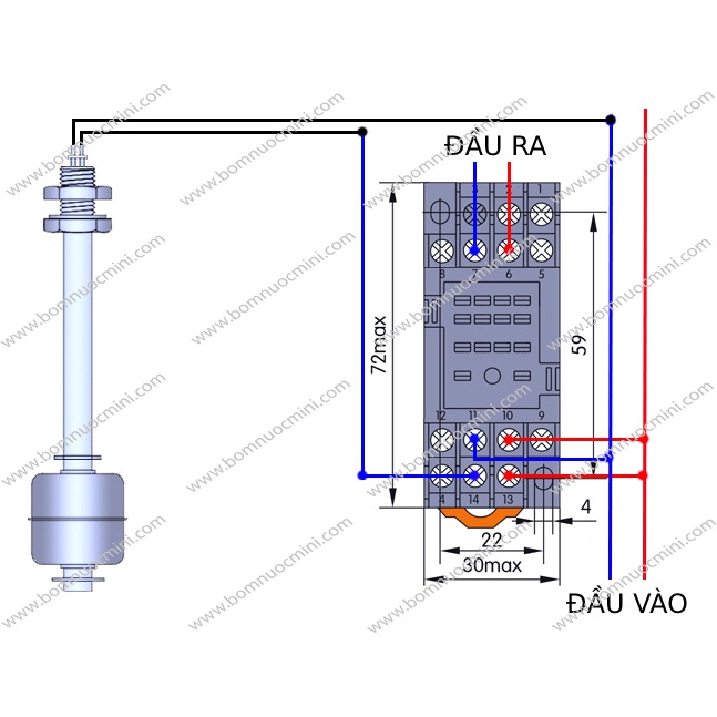 Phao Nhựa PP Đơn 45mm 75mm 100mm 150mm 200mm