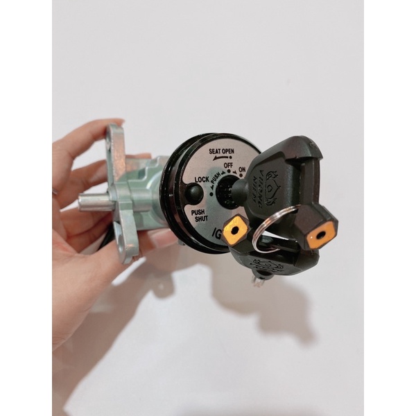 Bộ ổ khóa 8 cạnh Ex 4số 5số Ex135 Ex150 Exciter 135, Exciter 150 chống cướp chính hãng Vương miện cao cấp