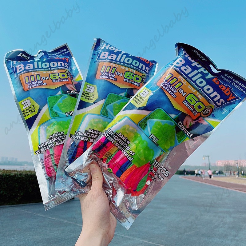 Bóng bay nước 111 quả, Bóng nước chùm Bong Bóng Nước Ném Nhau Trò Chơi Siêu Vui