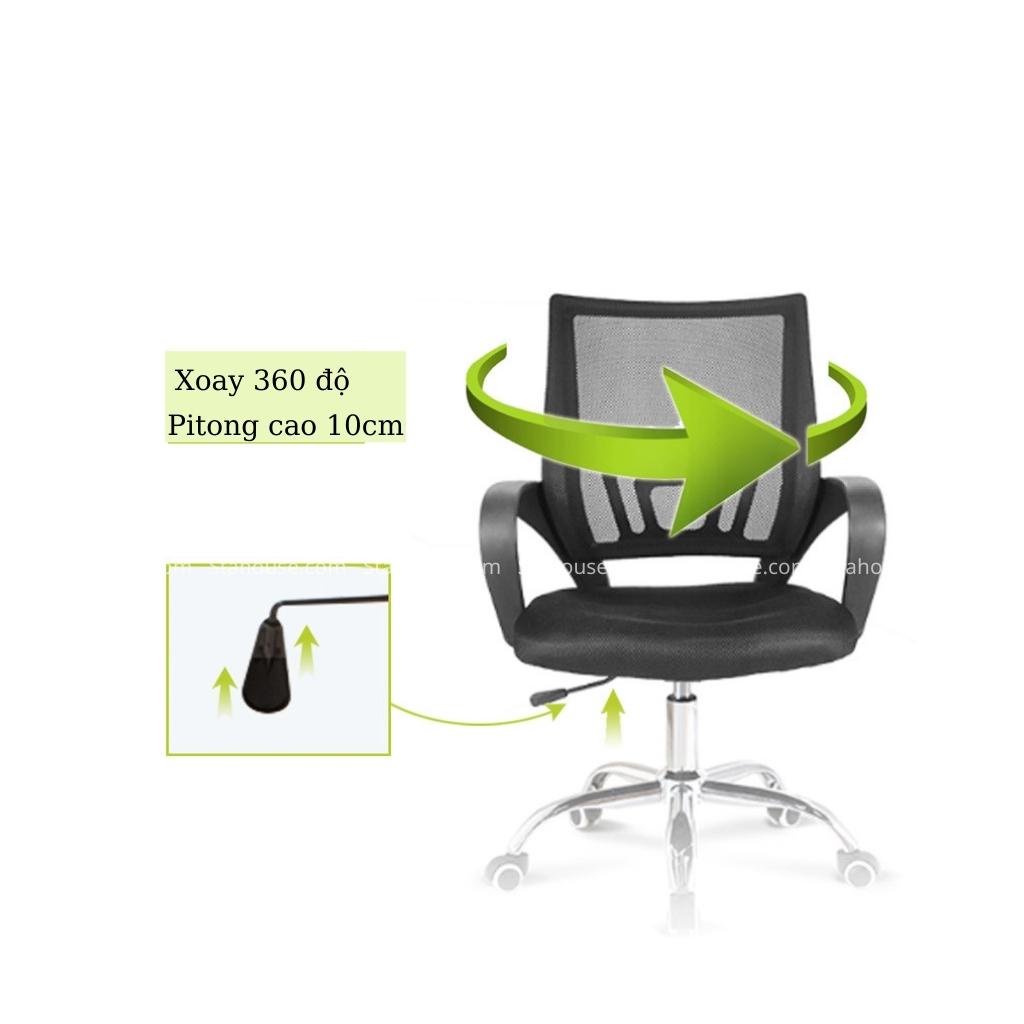 Ghế xoay văn phòng GVP405, làm việc và ngả lưng Stahouse Official Chair HN