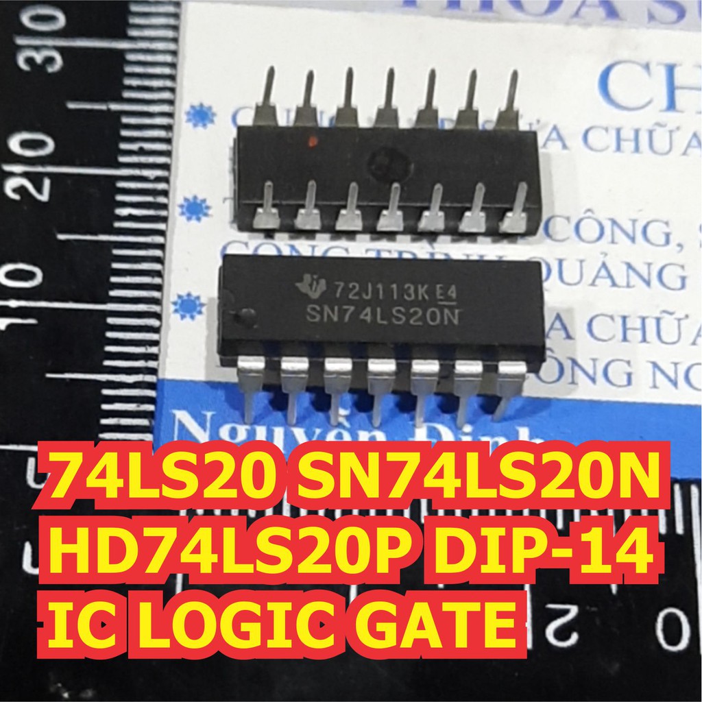 5 con 74LS20 SN74LS20N HD74LS20P DIP-14 IC LOGIC GATE kde6698
