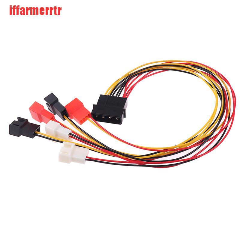 {iffarmerrtr}4Pin Molex to 3Pin Fan Power Cable Adapter Connector 12V 7V 5V Cooling Fan Cable LKZ