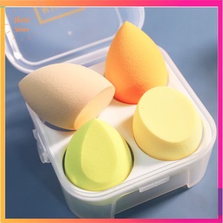 [BỘ 4 MÚT] Mút tán trang điểm Nội Địa Trung Cao Cấp.Mút tán phấn-Mút đánh phấn nền trang điểm và tẩy trang