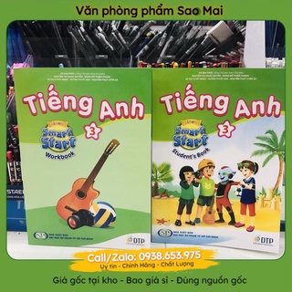 Tiếng anh lớp 3 smart star  (bài học +bài tập)  (Văn phòng phẩm Sao Mai)