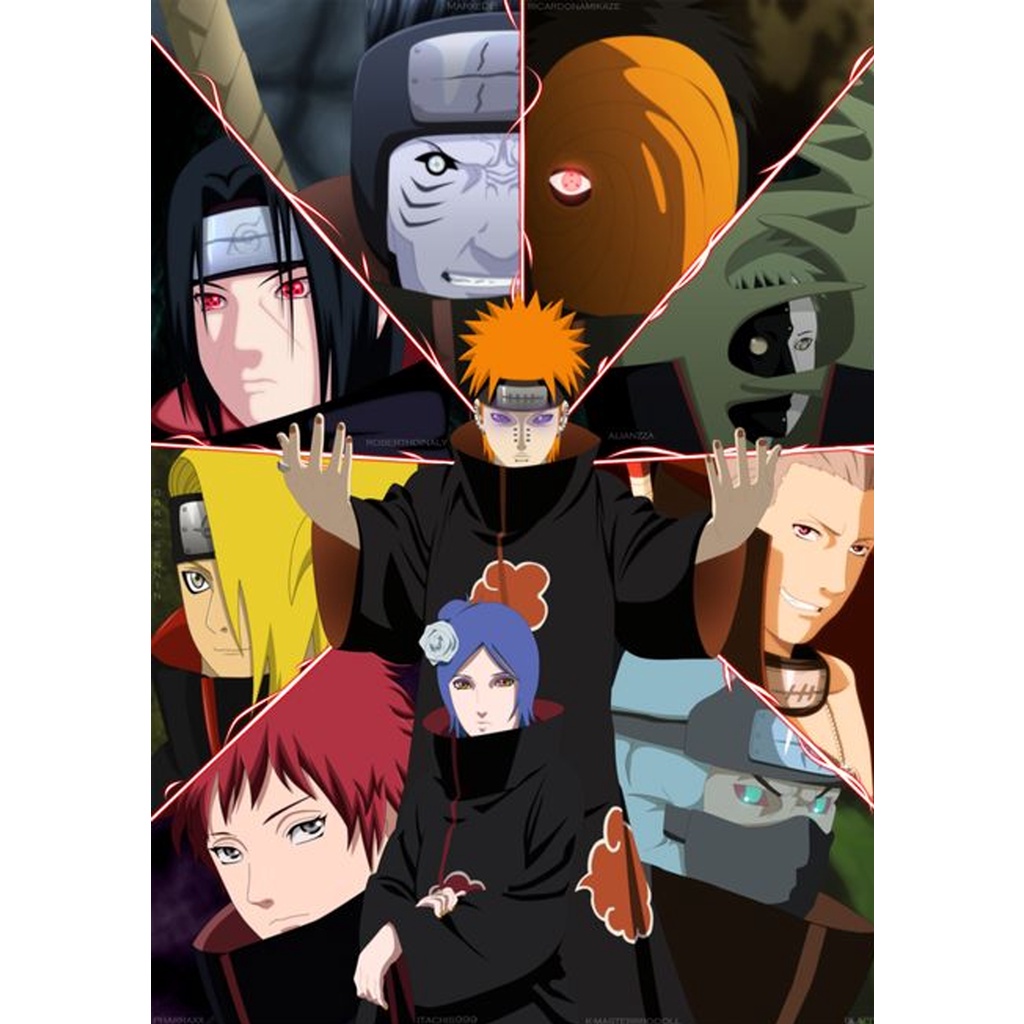 Lineart Tranh tô màu NARUTO  - Dành cho những bạn trẻ yêu thích truyện NARUTO và sáng tạo