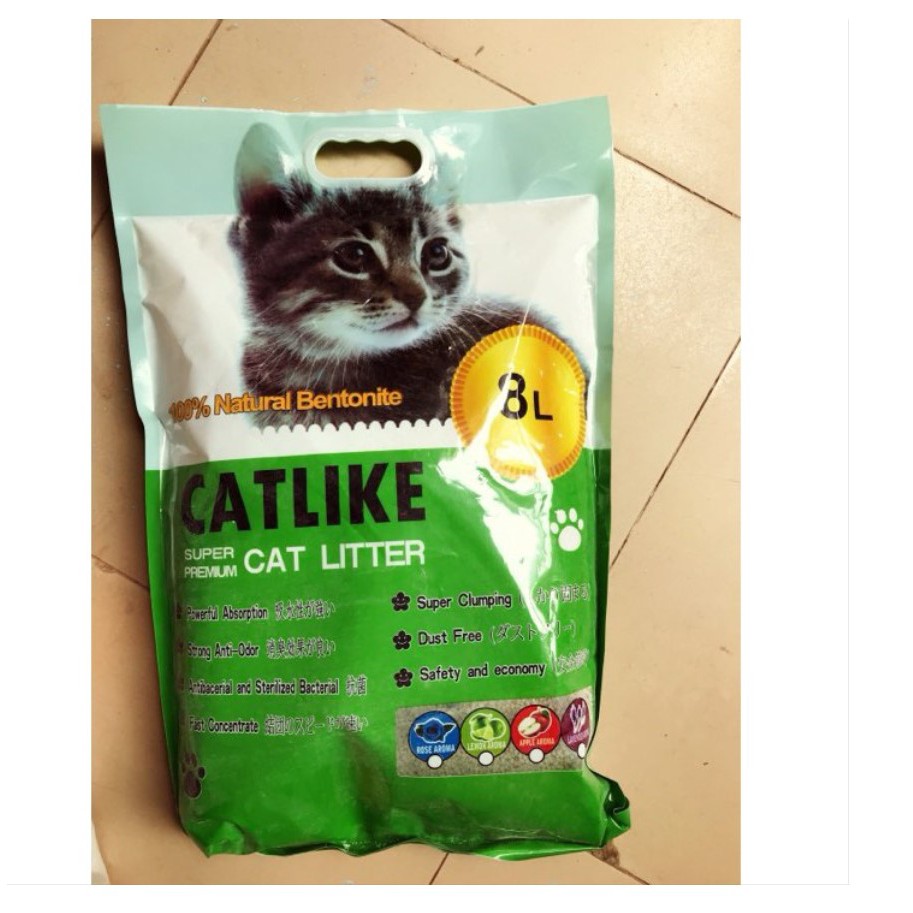 CAT LITTER Cát vệ sinh cho mèo - Cát vệ sinh khử mùi diệt khuẩn cho mèo CATLIKE 8L