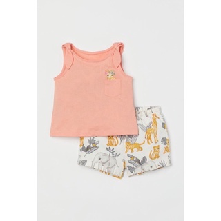 Bộ cánh thun cotton bé gái HM Uk