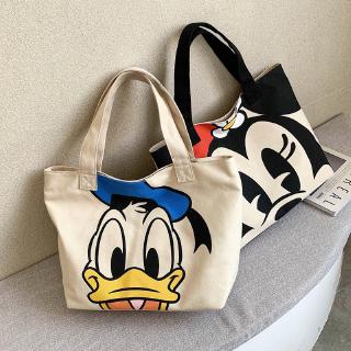 Túi xách Canvas đeo vai hoạ tiết Mickey thời trang 2020 dành cho nữ