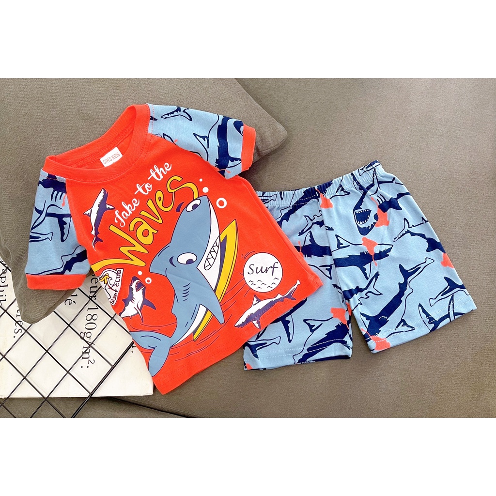 [XẢ KHO] Bộ Đồ Bé Trai 22-24 Kg Set Quần Áo Thời Trang Trẻ Em Cho Bé In Hoạt Hình Hot Trend Homie Kids TRSZ09