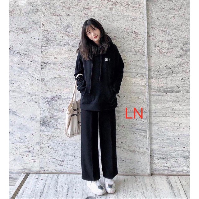 bst Áo hodie chữ hàn mũi tên L&amp;N 5508 03