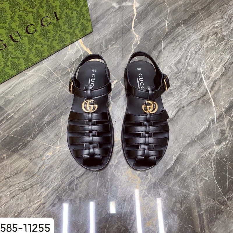 Dép Rọ Gucci , Dép sandal Quai Hậu Gc Quai Da Cao Cấp Hót 2022 vừa lịch lãm vừa phá cách