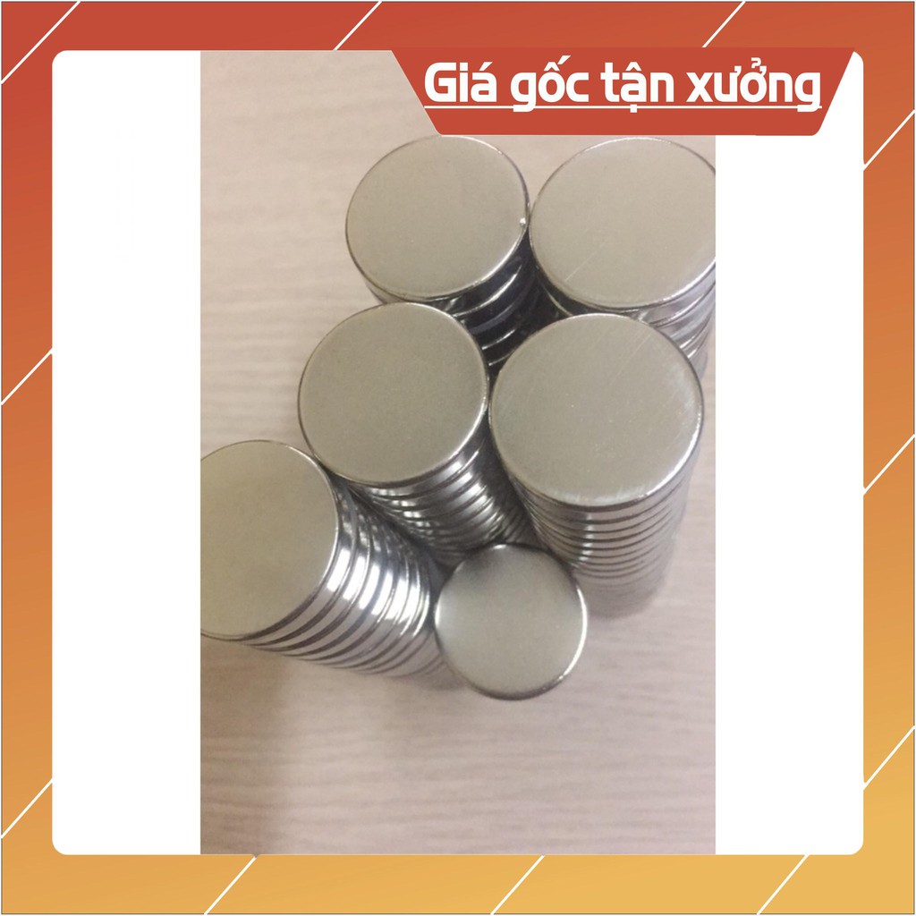 [Xả Kho Giá Xưởng] Nam châm viên 25x5mm, loại nam châm trắng đất hiếm lực hút mạnh
