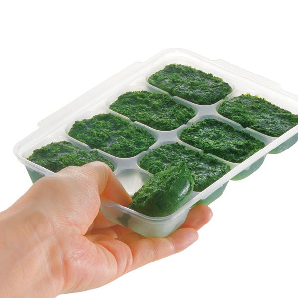 Khay trữ đông thức ăn dặm cho bé Richell, khay đựng đồ ăn dặm có nắp Nhật Bản