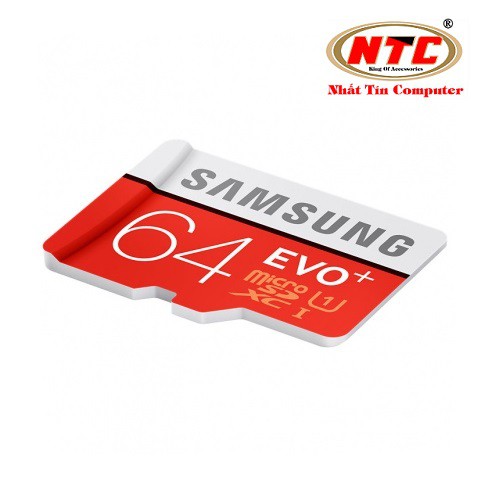 Thẻ nhớ MicroSDXC Samsung Evo+ 64GB UHS-I U1 80MB/s - Không Box (Đỏ)